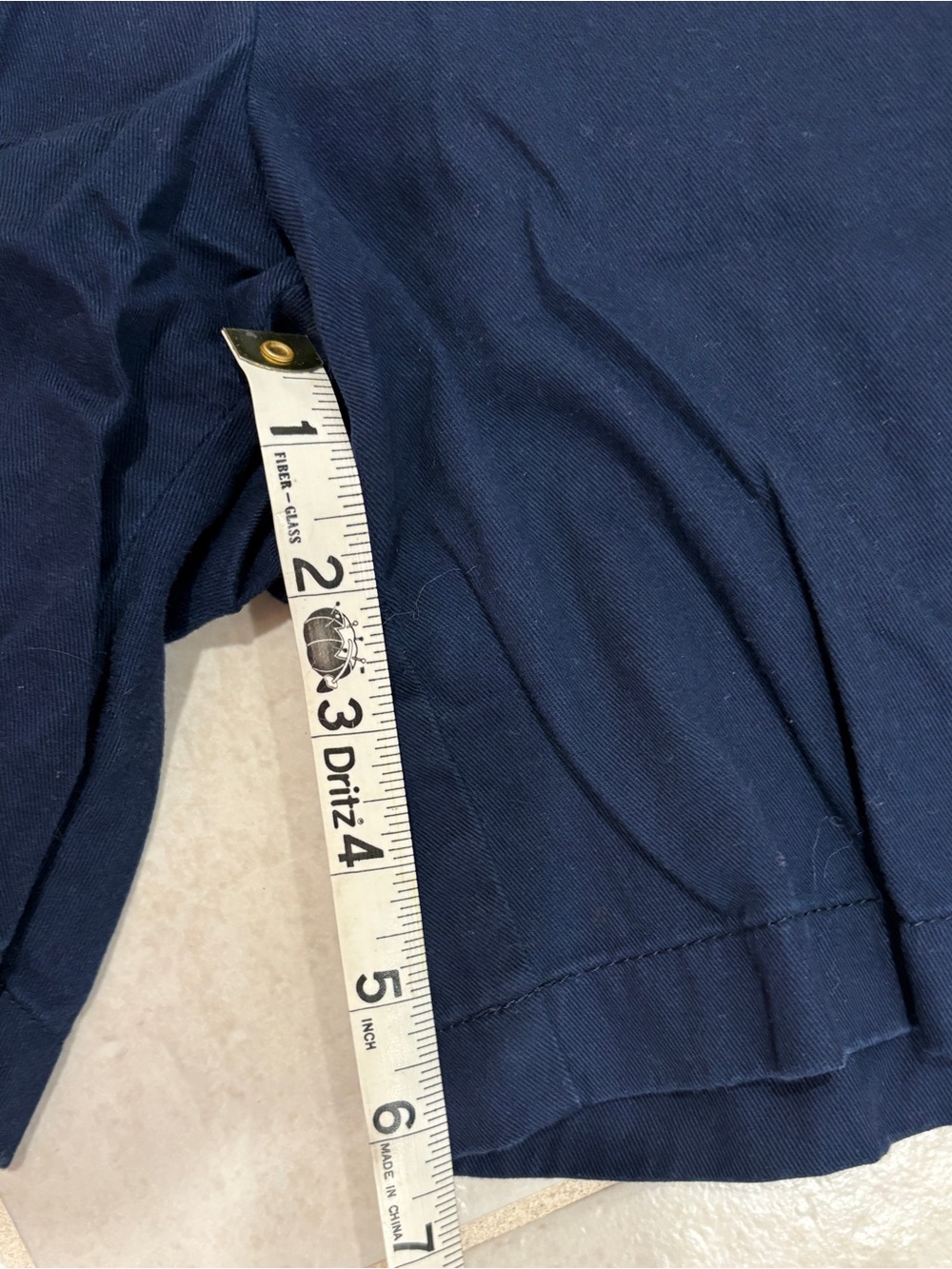 Women's Chino Shorts J.Crew Classic Navy cotton size 6 summer khaki casual - Picture 7 of 7